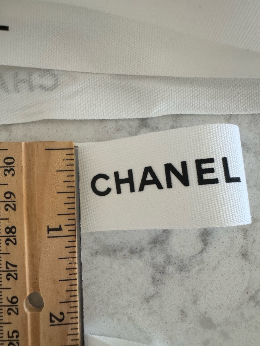 CHANEL White and Black Logo Ribbon Assortment - Picture 7 of 7